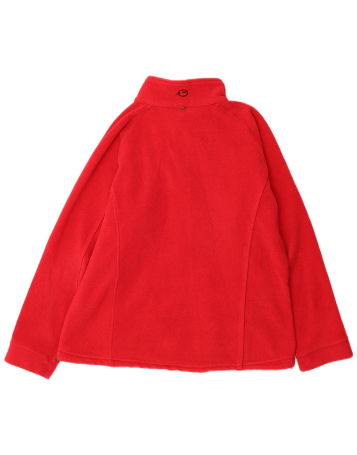 SPRAYWAY Womens Fleece Jacket UK 14 Large Red Polyester