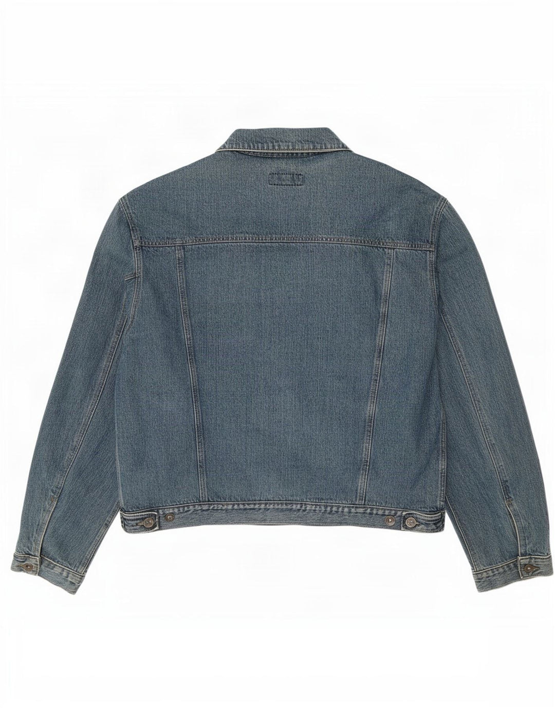 WPM Mens Denim Jacket UK 44 2XL Blue Cotton