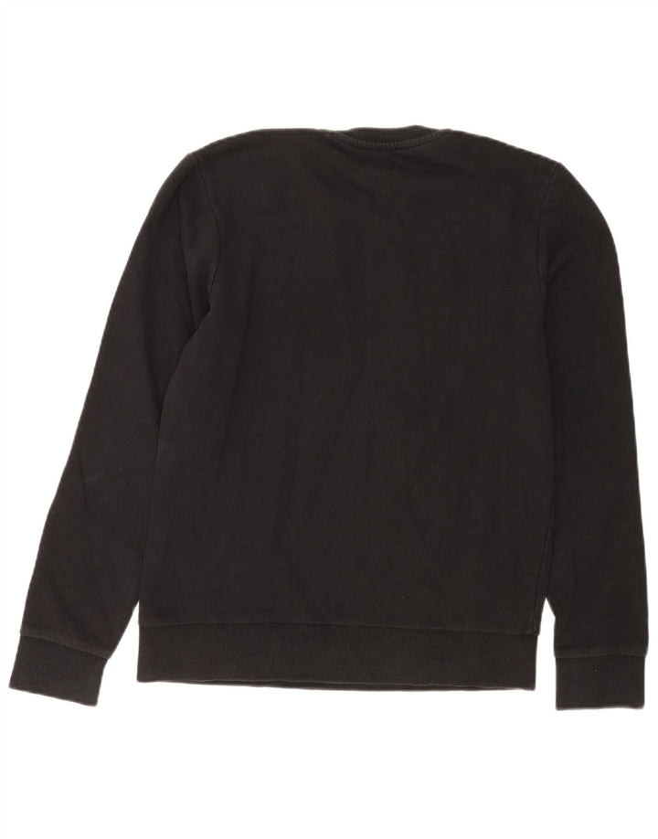 Jack & Jones Mens Graphic Sweatshirt Jumper Small Black Cotton