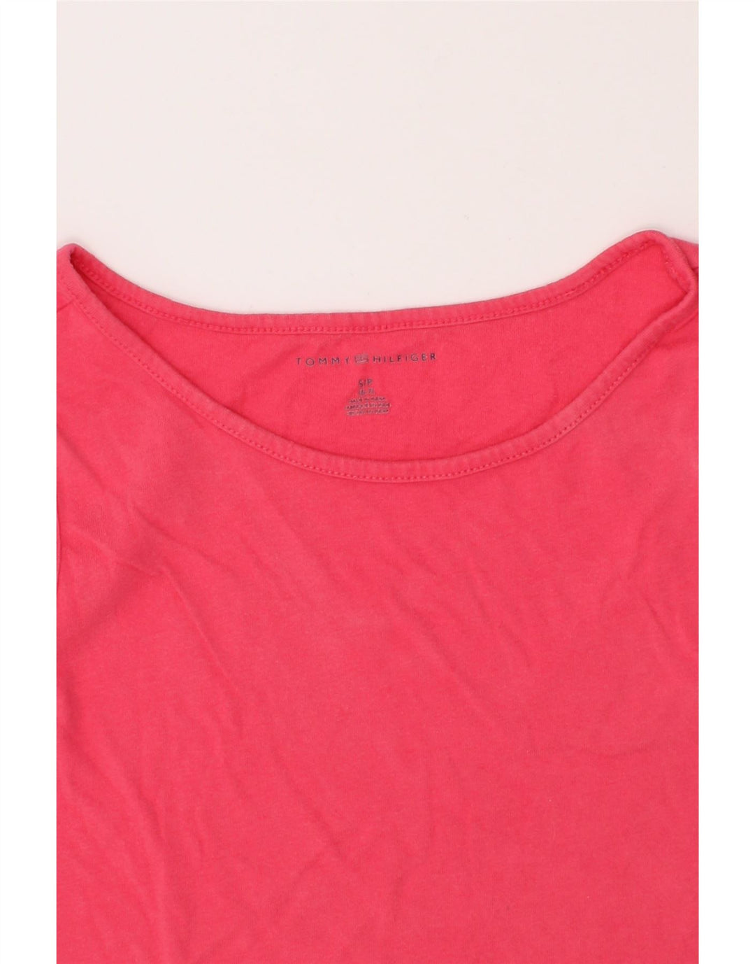 TOMMY HILFIGER Girls Vest Top 6-7 Years Small Pink Vintage Tommy Hilfiger and Second-Hand Tommy Hilfiger from Messina Hembry 
