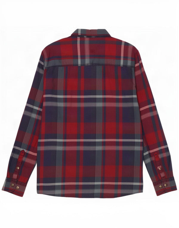 Fat Face Mens Classic Fit Flannel Shirt Medium Red Check Cotton