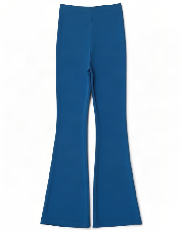 Zara Womens Flare Tracksuit Trousers UK 8 Small Blue