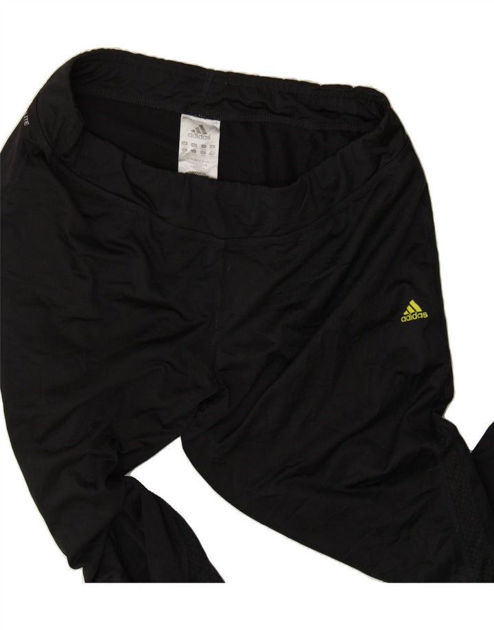 ADIDAS Womens Climalite Tracksuit Trousers UK 16/18 Large Black Polyester Vintage Adidas and Second-Hand Adidas from Messina Hembry 