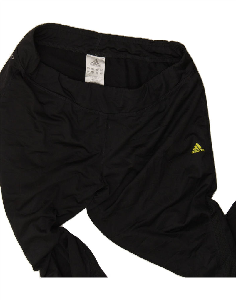ADIDAS Womens Climalite Tracksuit Trousers UK 16/18 Large Black Polyester Vintage Adidas and Second-Hand Adidas from Messina Hembry 