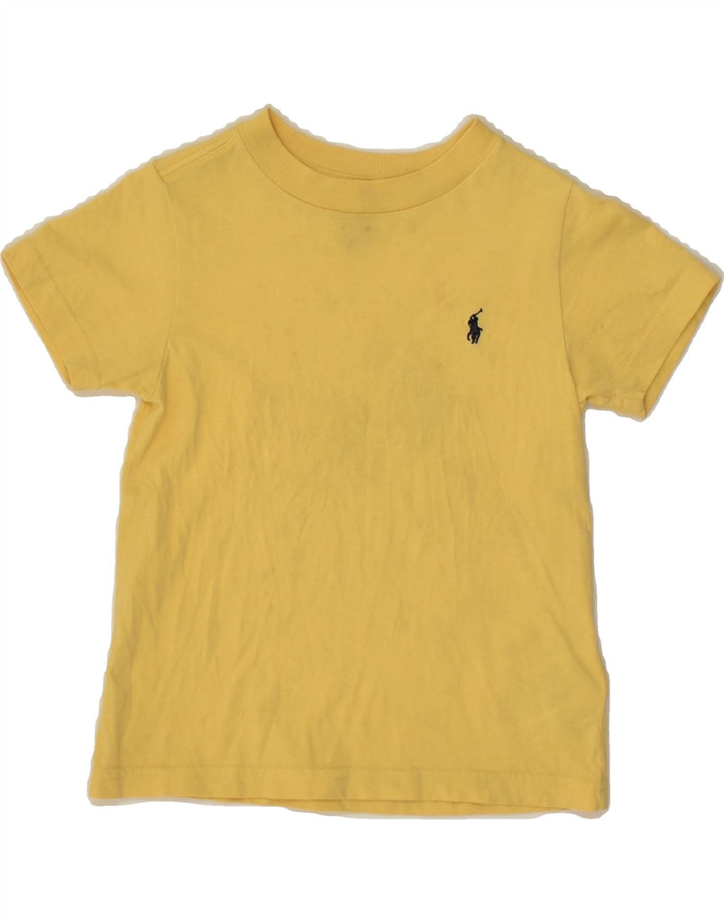 POLO RALPH LAUREN Baby Girls T-Shirt Top 18-24 Months Yellow Cotton | Vintage Polo Ralph Lauren | Thrift | Second-Hand Polo Ralph Lauren | Used Clothing | Messina Hembry 