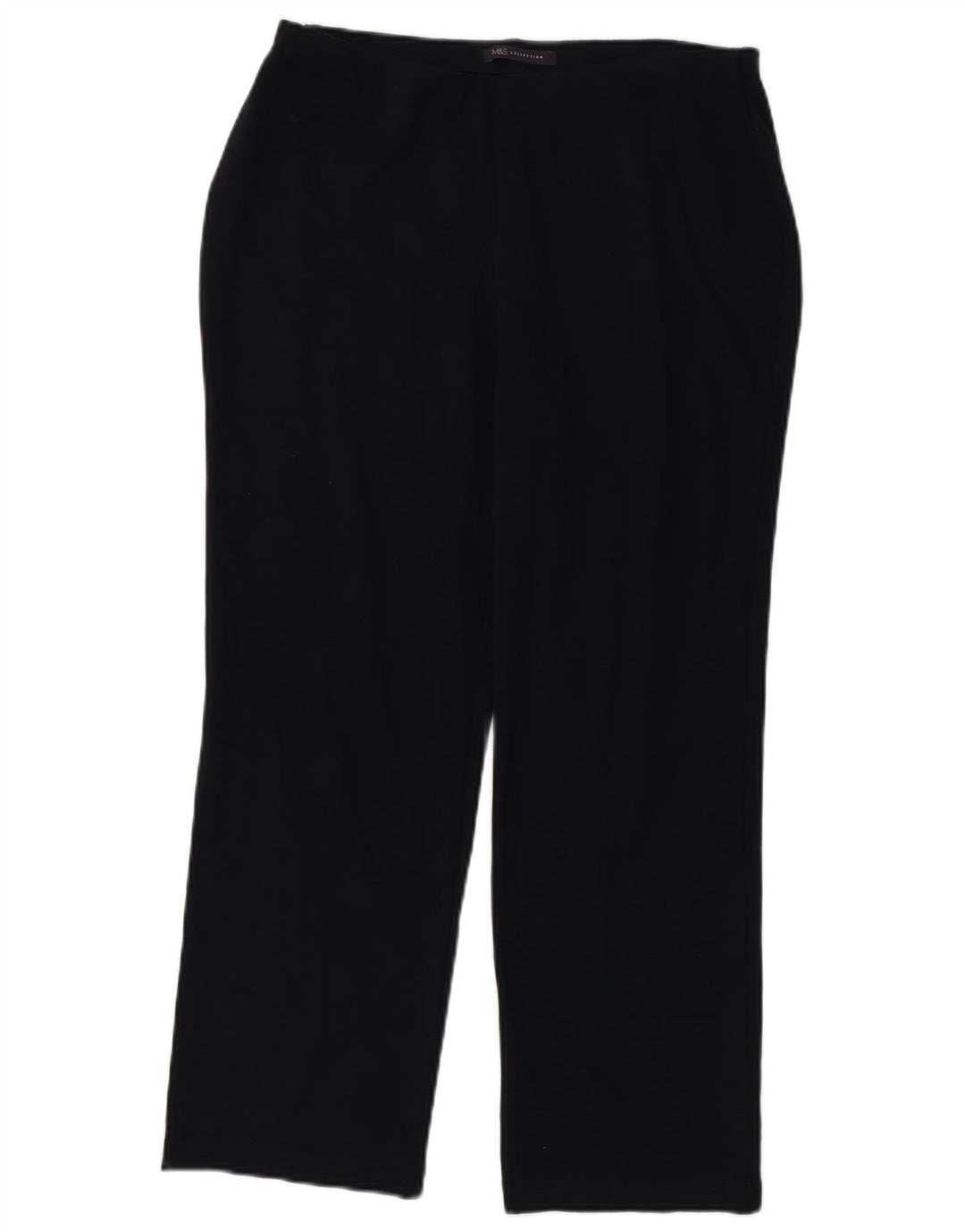 MARKS & SPENCER Womens Casual Trousers UK 14 Medium W30 L27 Navy Blue