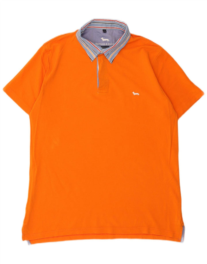 Harmont & Blaine Mens Regular Fit Polo Shirt 3XL Orange