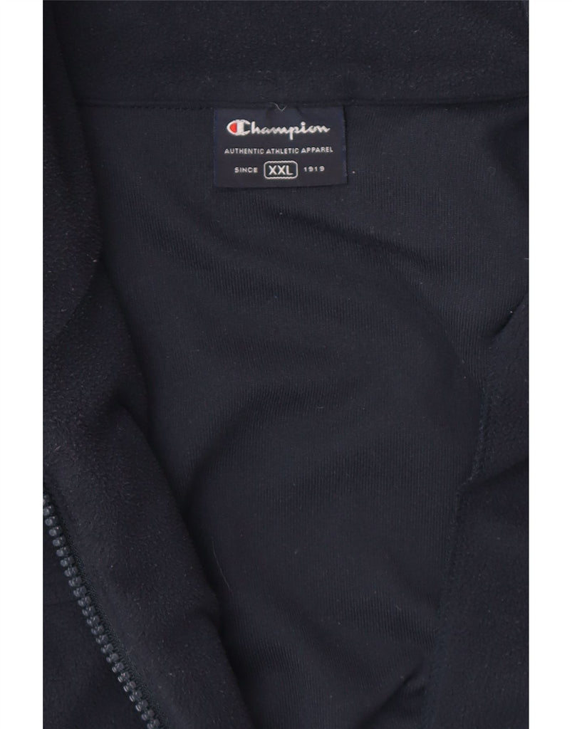 CHAMPION Mens Fleece Jacket UK 44 2XL Navy Blue Polyester Vintage Champion and Second-Hand Champion from Messina Hembry 