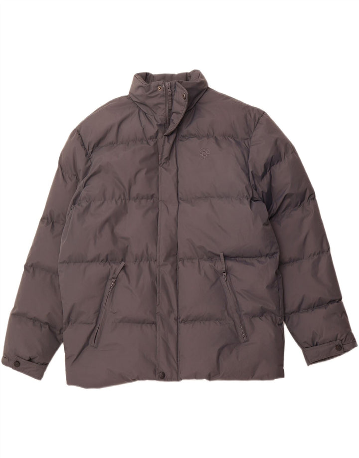 COAST GUARD Mens Padded Jacket UK 40 Large Grey Polyester