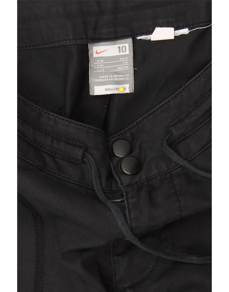NIKE Womens Straight Casual Trousers UK 10 Small W30 L32 Black Vintage Nike and Second-Hand Nike from Messina Hembry 