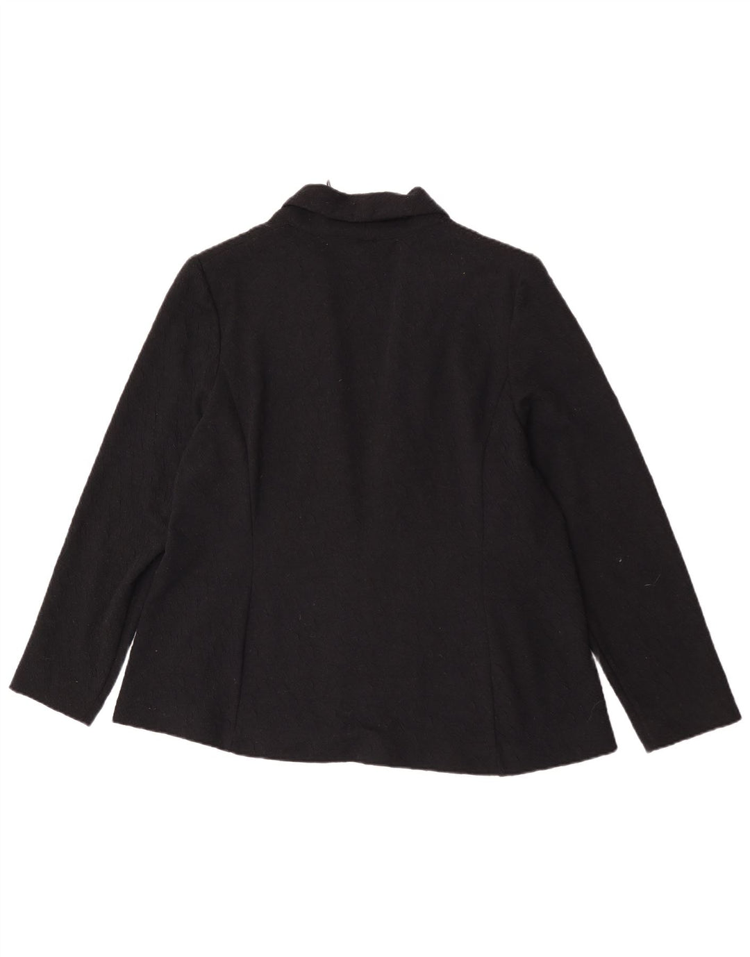 Marks & Spencer Womens Open Blazer Jacket UK 20 2XL Black Polyester