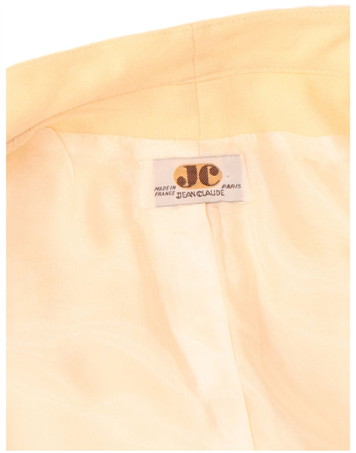 Jean Claude Womens Open Overcoat UK 14 Large Beige New Wool
