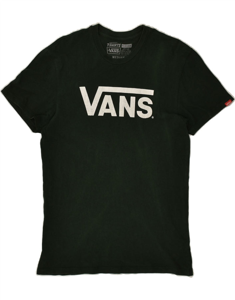 VANS Mens Classic Classic Fit Graphic T-Shirt Top Medium Green Cotton | Vintage Vans | Thrift | Second-Hand Vans | Used Clothing | Messina Hembry 