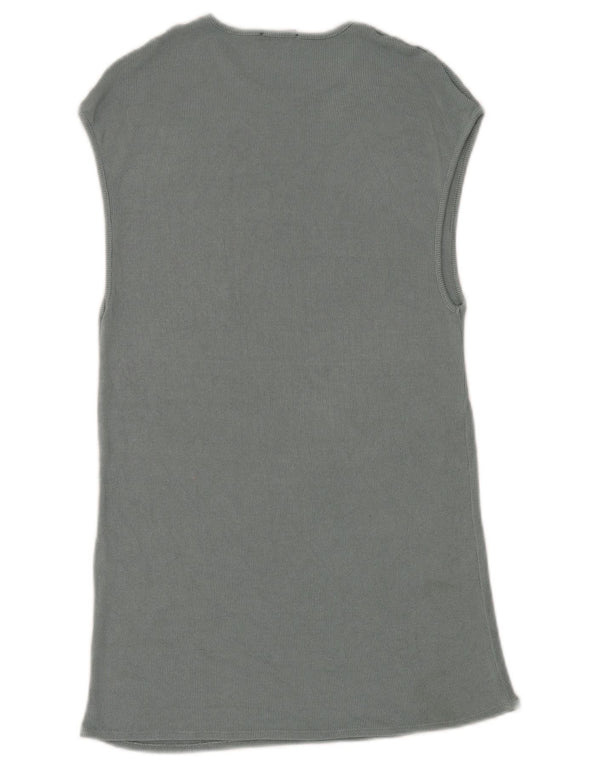 Zara Womens Sleeveless T-Shirt Dress UK 14 Medium Blue