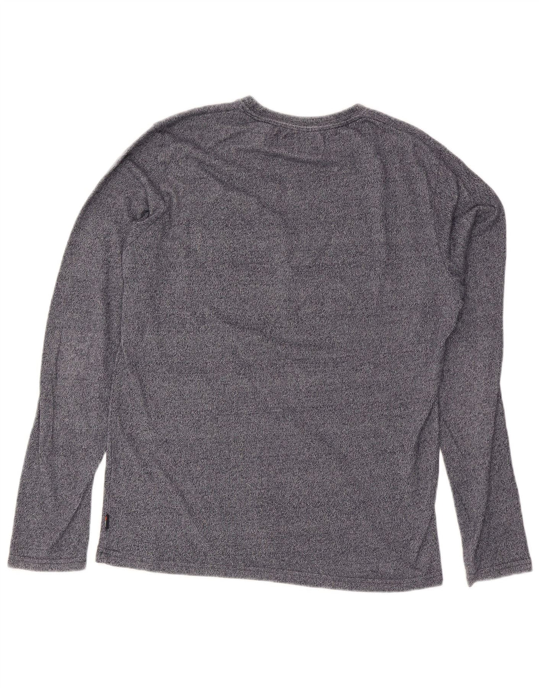 Superdry Mens Graphic Top Long Sleeve Large Grey Flecked