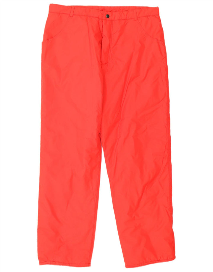 Colmar Mens Straight Windbreaker Trousers IT 54 Large W34 L29 Red Polyamide
