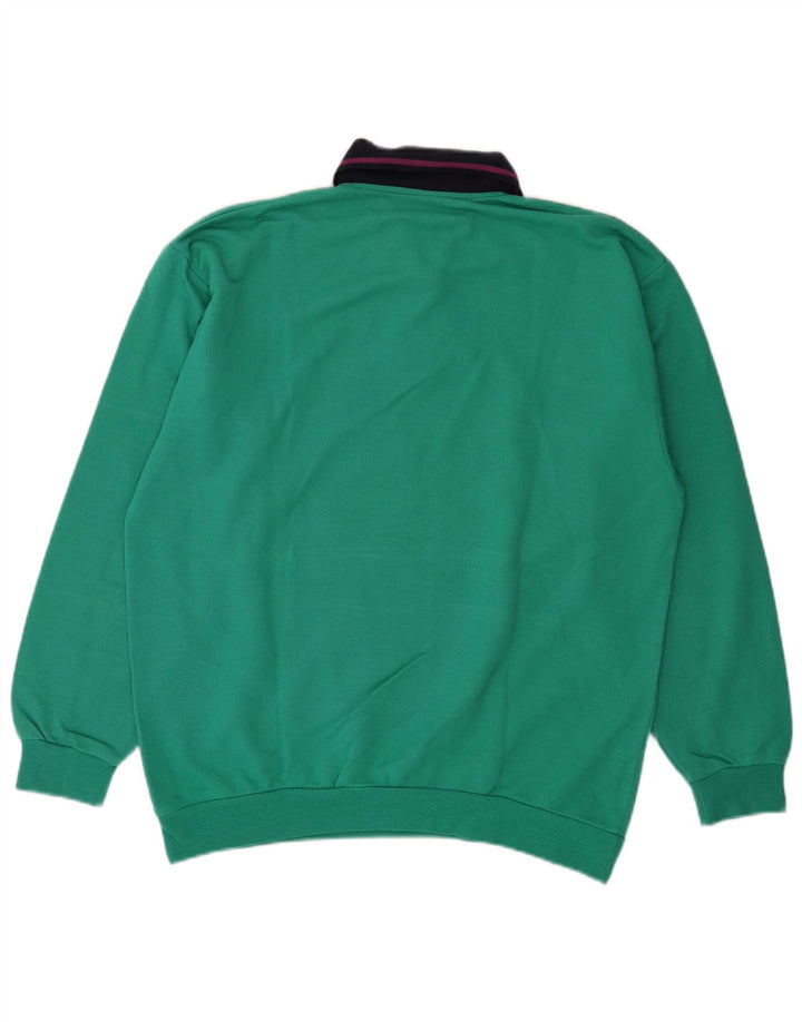 Campagnolo Mens Sweatshirt Jumper UK 40 Medium Turquoise Colourblock
