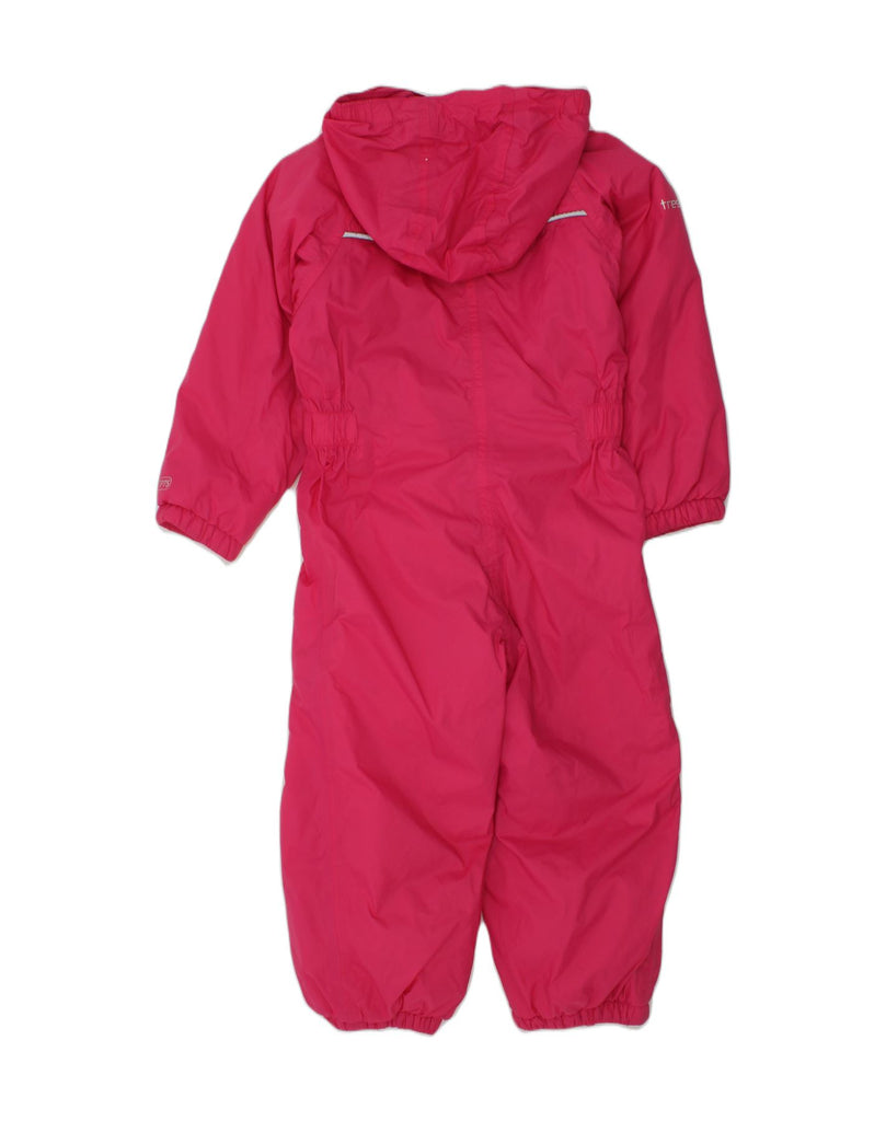 TRESPASS Girls Hooded Jumpsuit 2-3 Years Pink Polyamide | Vintage Trespass | Thrift | Second-Hand Trespass | Used Clothing | Messina Hembry 