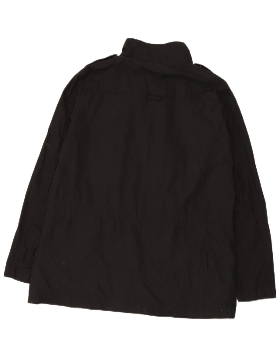 Zara Womens Military Jacket UK 16 Large Black