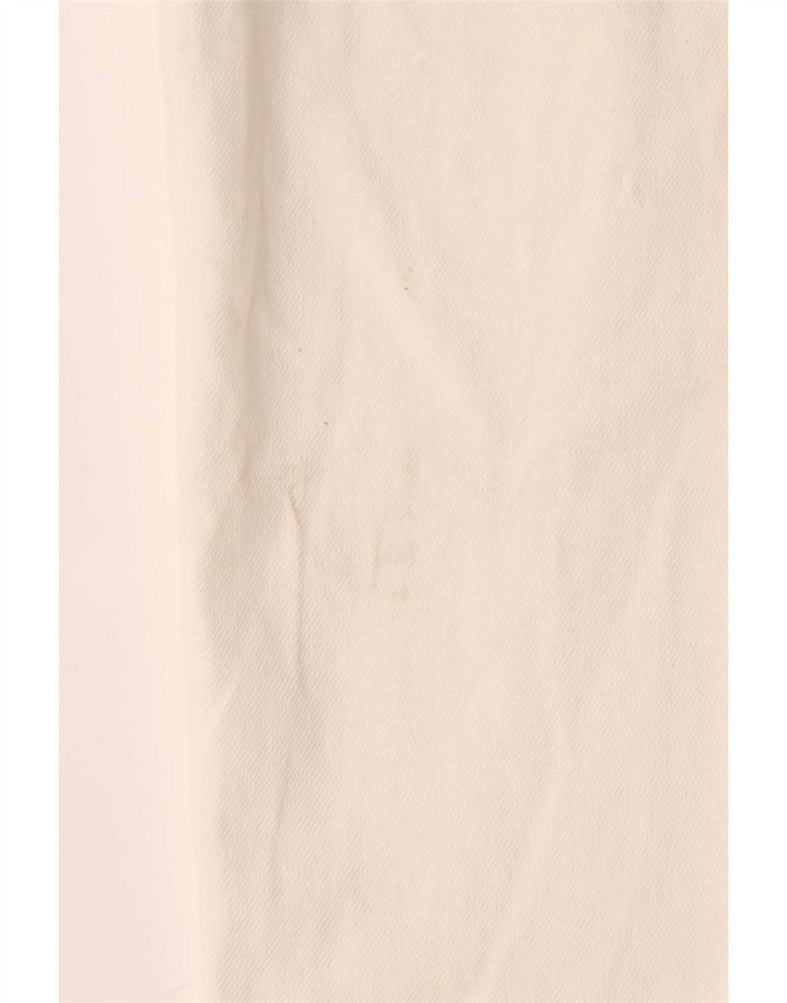 Zara Mens Straight Chino Trousers Small W30 L29 Off White