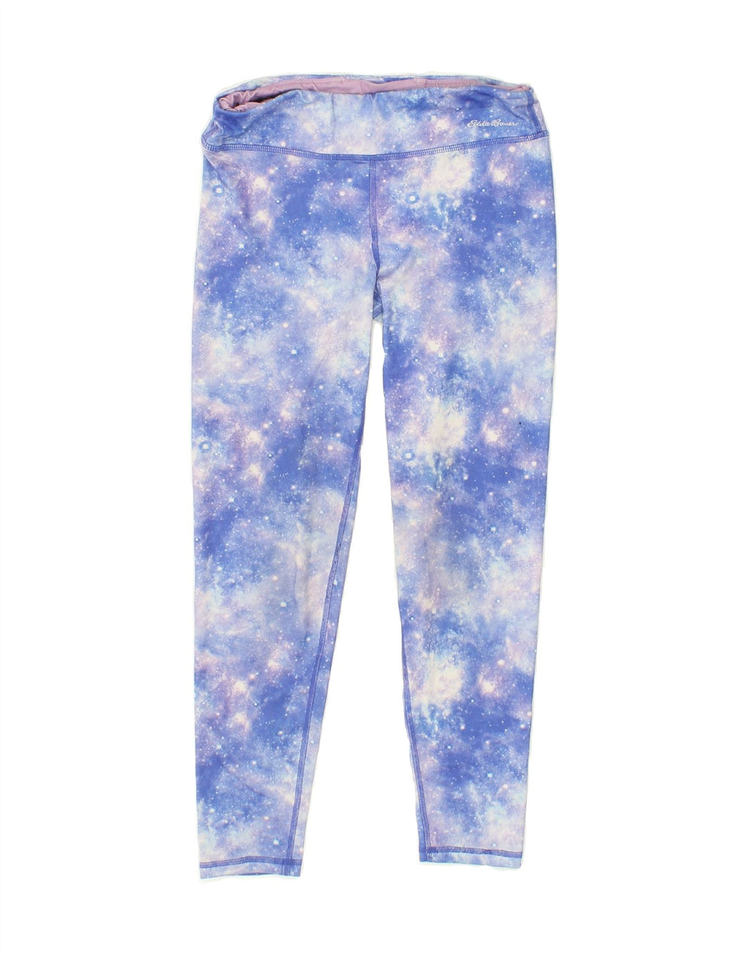 EDDIE BAUER Girls Leggings 14-15 Years Large  Blue Tie Dye Polyester Vintage Eddie Bauer and Second-Hand Eddie Bauer from Messina Hembry 