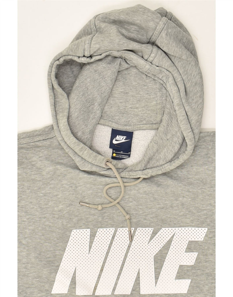 NIKE Mens Graphic Hoodie Jumper Medium Grey Cotton | Vintage Nike | Thrift | Second-Hand Nike | Used Clothing | Messina Hembry 