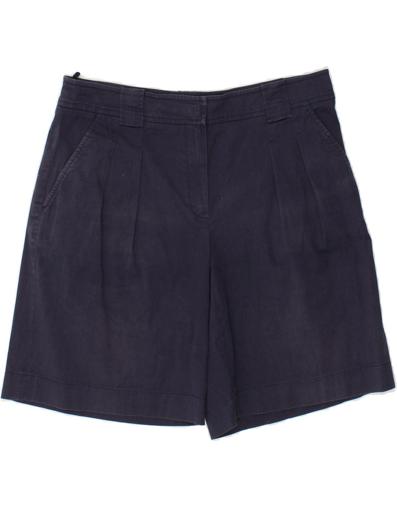 LUISA SPAGNOLI Womens Chino Shorts IT 44 Medium W30 Navy Blue Cotton Vintage Luisa Spagnoli and Second-Hand Luisa Spagnoli from Messina Hembry 