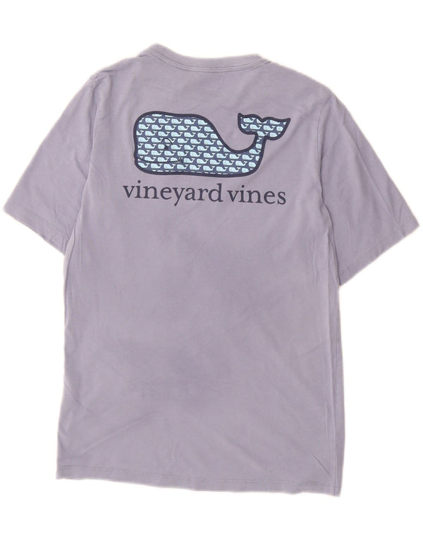 VINEYARD VINES Boys Graphic T-Shirt Top 12-13 Years Medium Purple Cotton