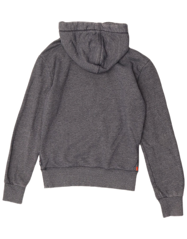 Superdry Mens Graphic Hoodie Jumper Small Grey Cotton