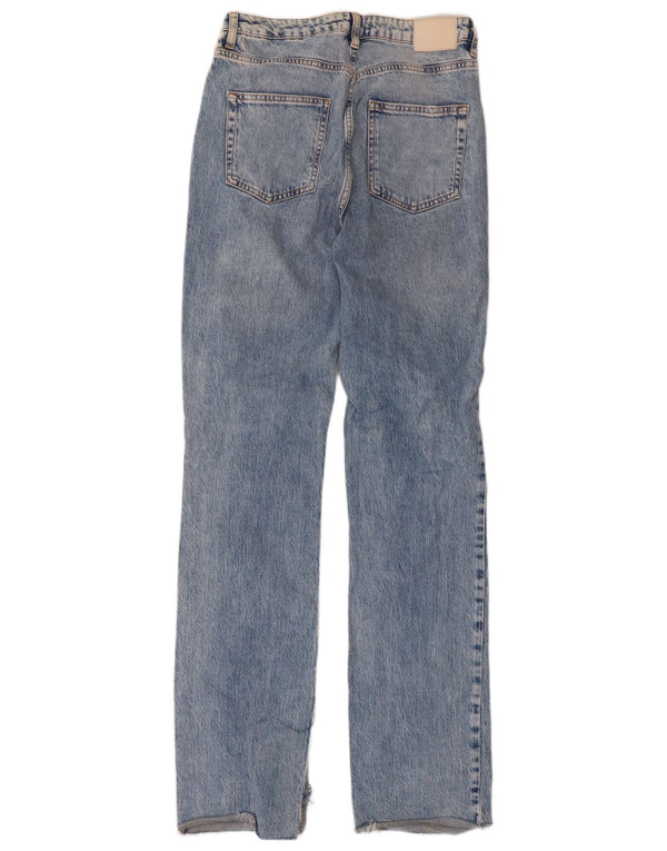 Zara Womens High Waist Straight Jeans EU 40 Medium W30 L33 Blue