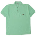 Vintage Mens Polo Shirt Medium Green