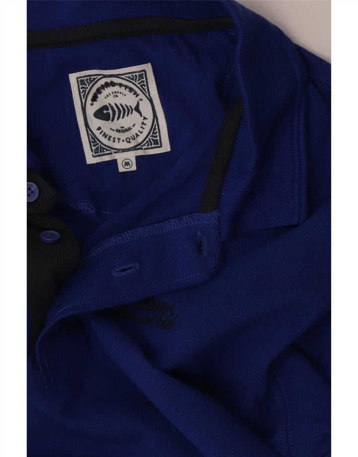 Weird Fish Mens Polo Shirt Medium Blue
