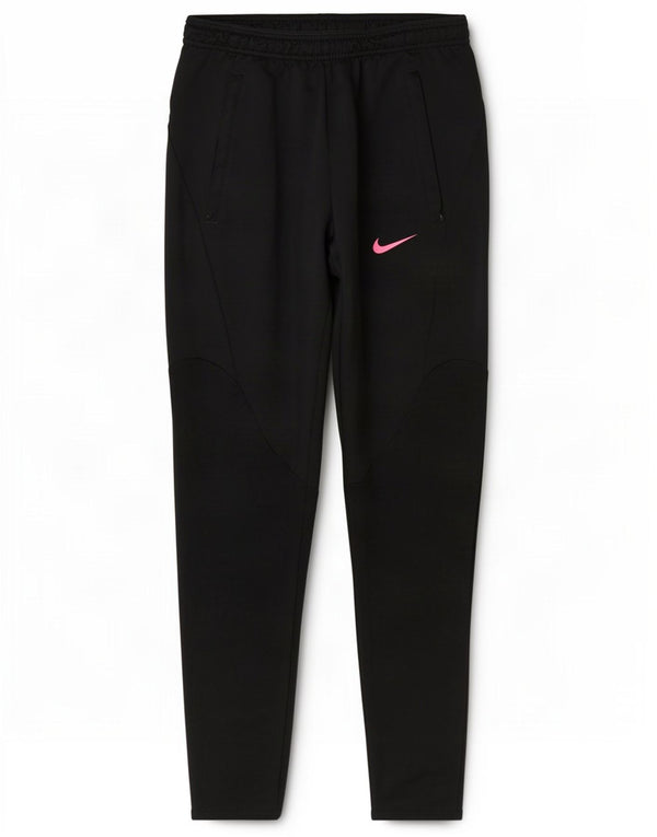 Nike Womens Dri Fit Slim Tracksuit Trousers UK 10 Small Black Polyester