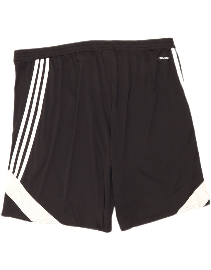 Adidas Mens Climalite Sport Shorts 2XL Black Colourblock Polyester