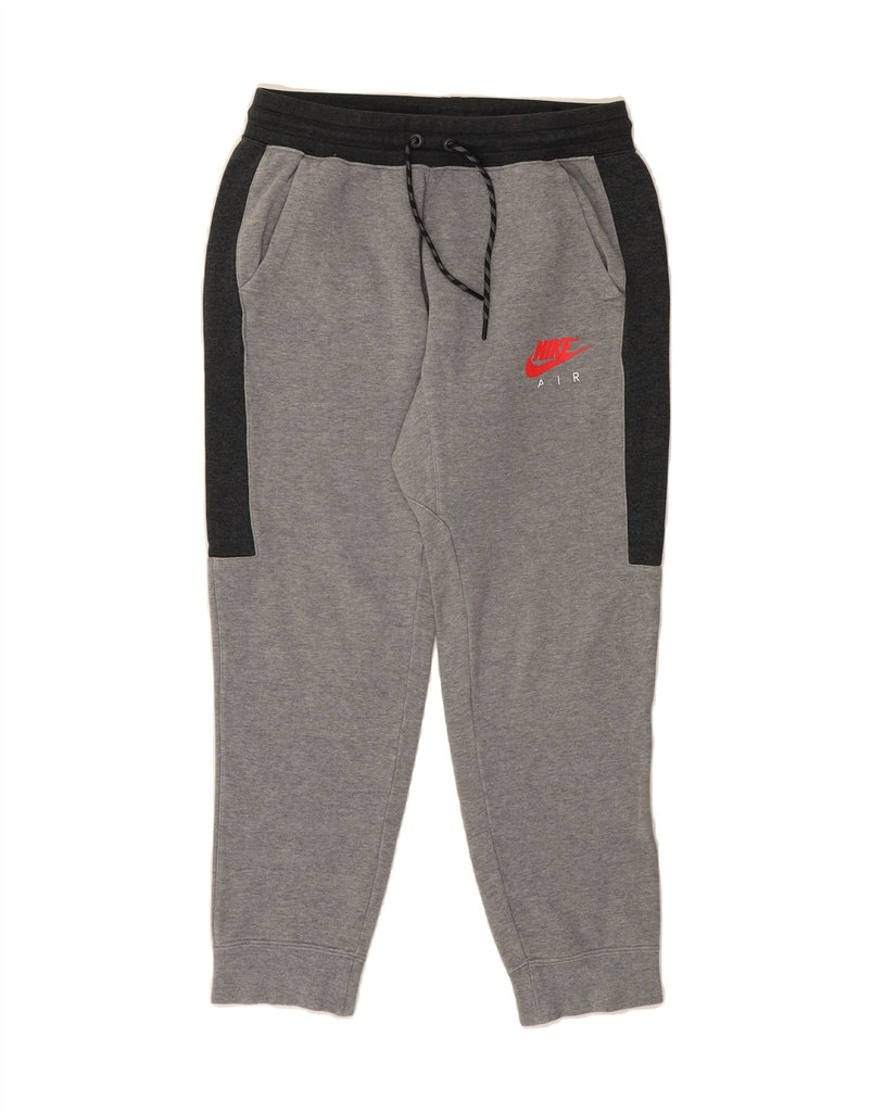 NIKE Mens Tracksuit Trousers Joggers Medium  Grey Colourblock Cotton Vintage Nike and Second-Hand Nike from Messina Hembry 