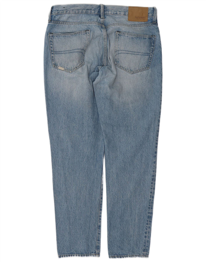 Superdry Mens Conor Tapered Jeans W32 L30 Blue Cotton
