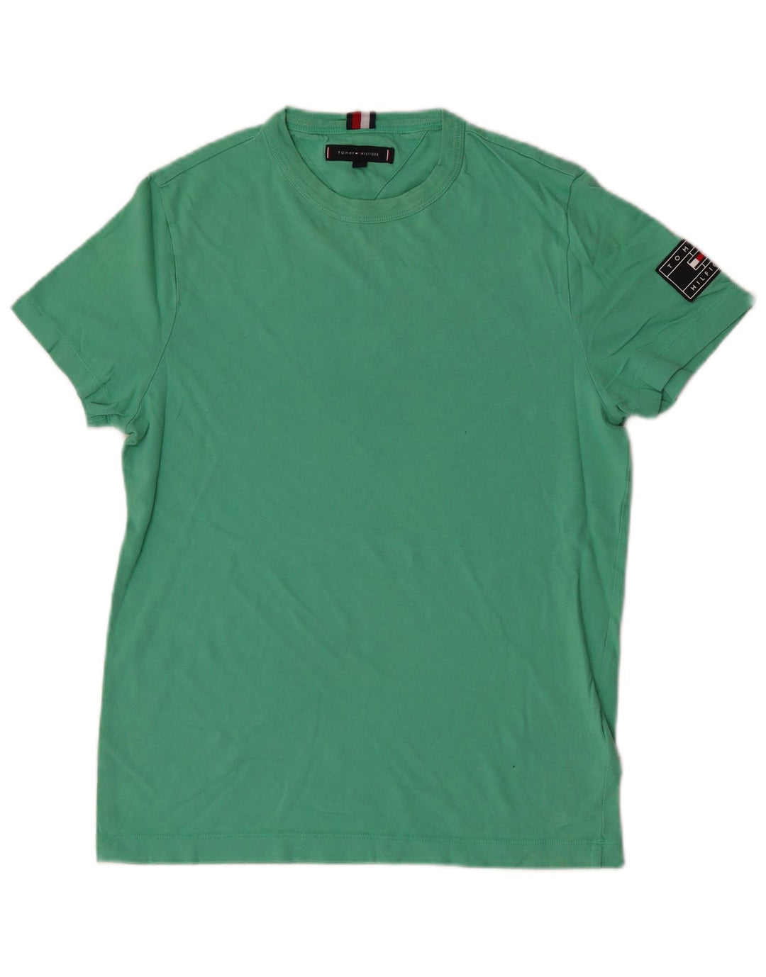 Tommy Hilfiger Mens T-Shirt Top Small Green Cotton