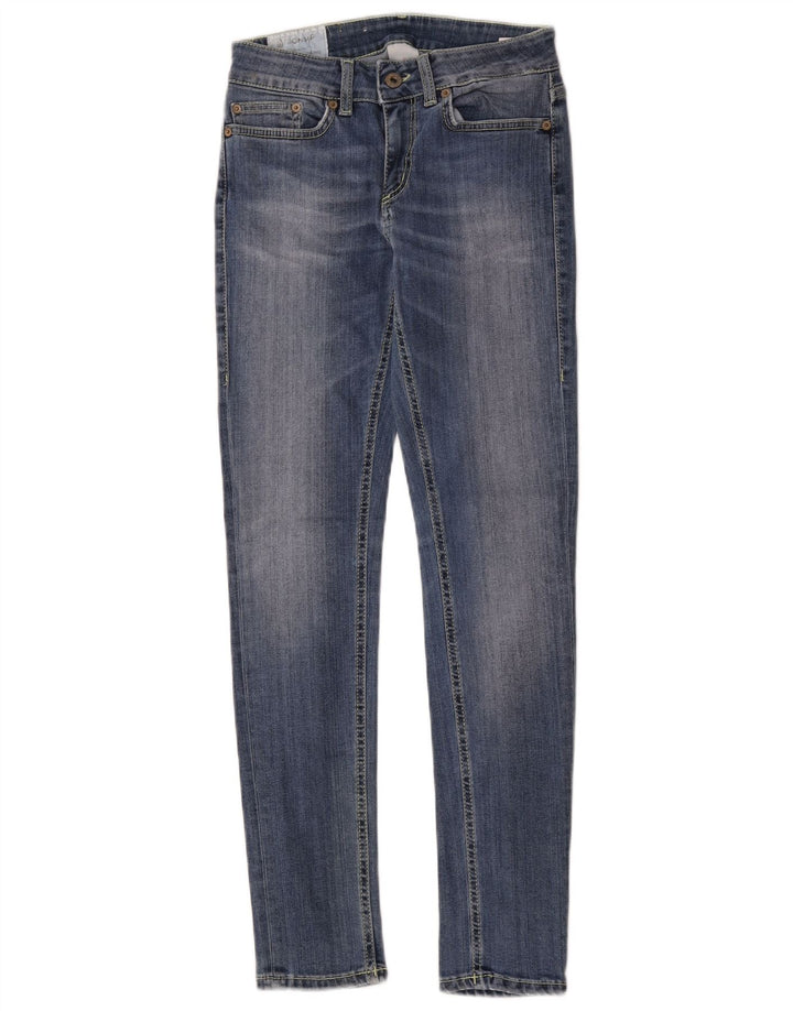 Dondup Womens Skinny Jeans W28 L29 Blue Cotton