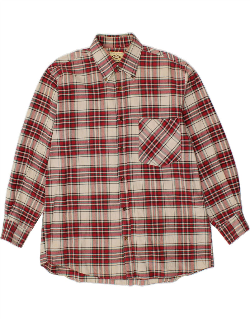 PACIFIC TRAIL Mens Shirt Medium Red Check Cotton | Vintage Pacific Trail | Thrift | Second-Hand Pacific Trail | Used Clothing | Messina Hembry 