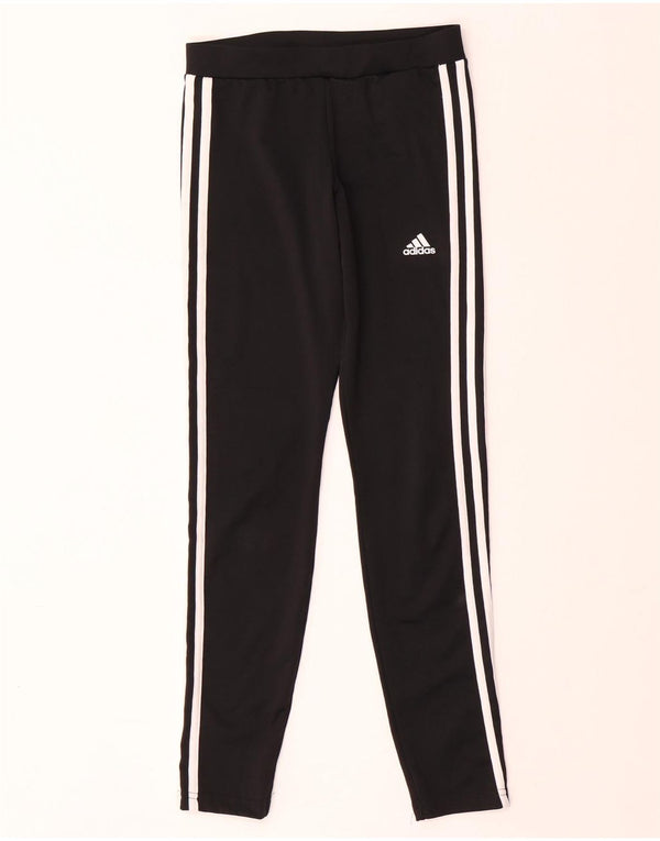 ADIDAS Girls Aeroready Leggings 13-14 Years Black Polyester