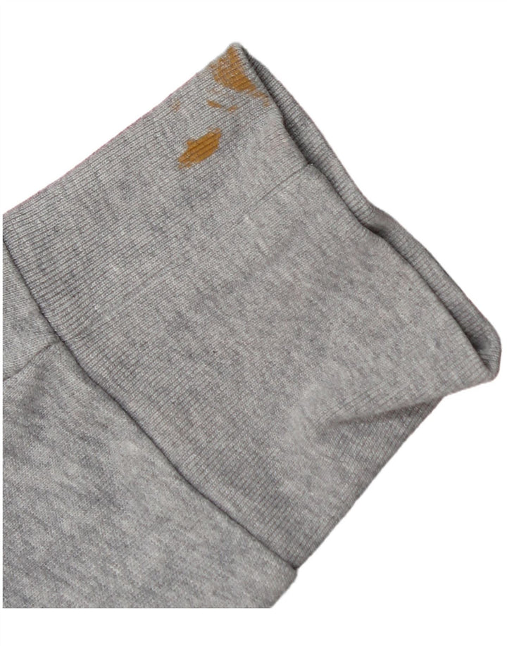 LEVI'S Mens Graphic Hoodie Jumper Small Grey Flecked Cotton
