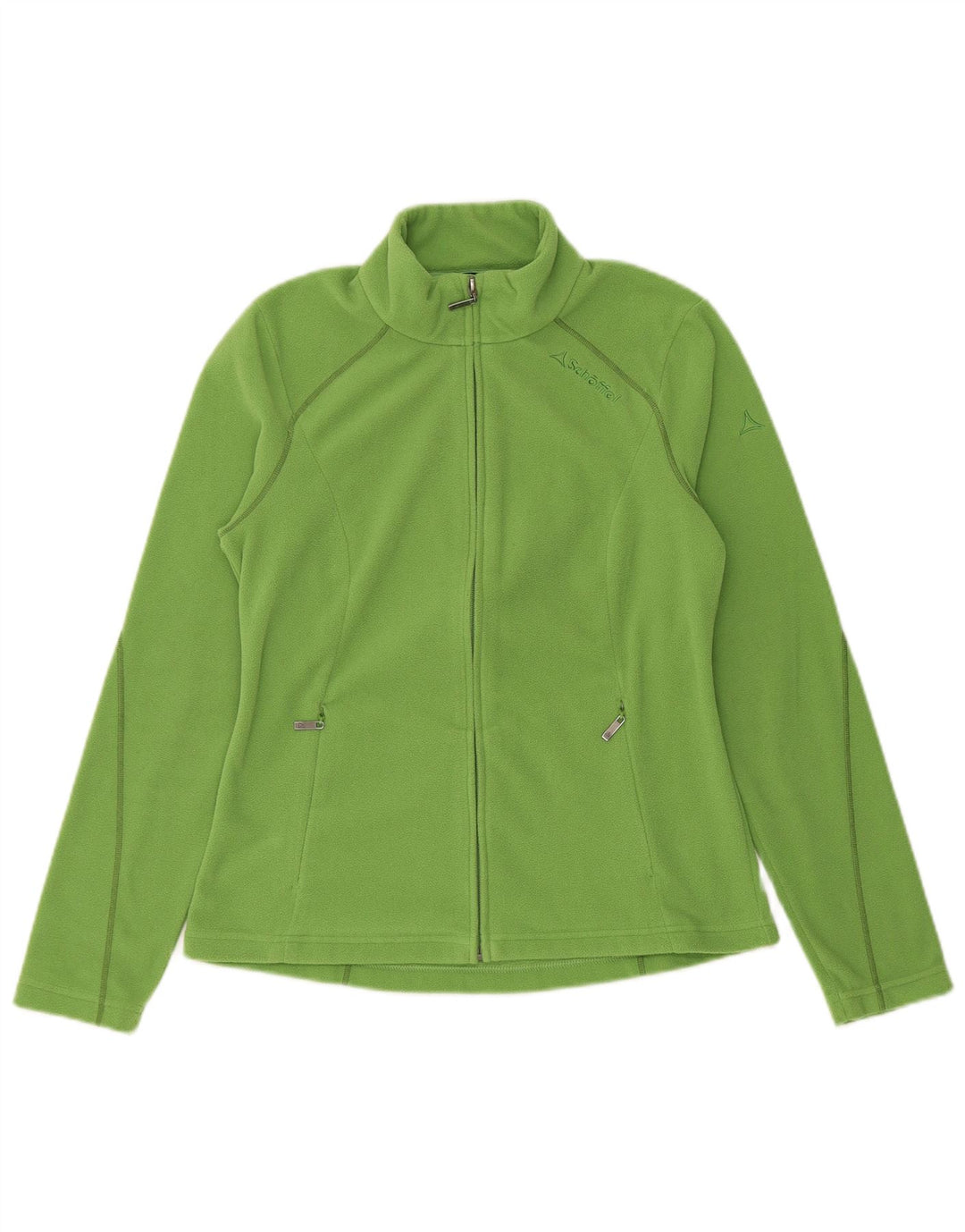 SCHOFFEL Womens Fleece Jacket EU 38 Medium Green Polyester