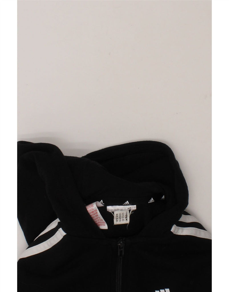 ADIDAS Boys Zip Hoodie Sweater 3-4 Years Black Cotton Vintage Adidas and Second-Hand Adidas from Messina Hembry 