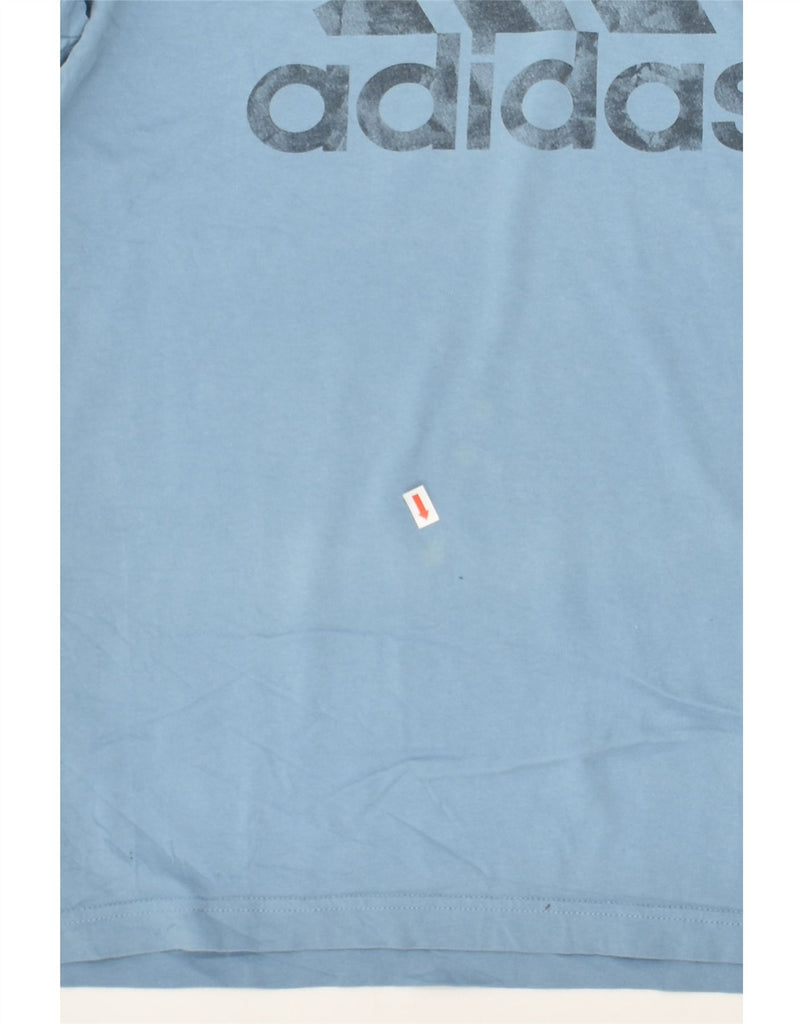 ADIDAS Mens Graphic T-Shirt Top Small Blue | Vintage Adidas | Thrift | Second-Hand Adidas | Used Clothing | Messina Hembry 