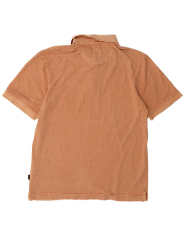 Jack & Jones Mens Polo Shirt Small Orange Cotton