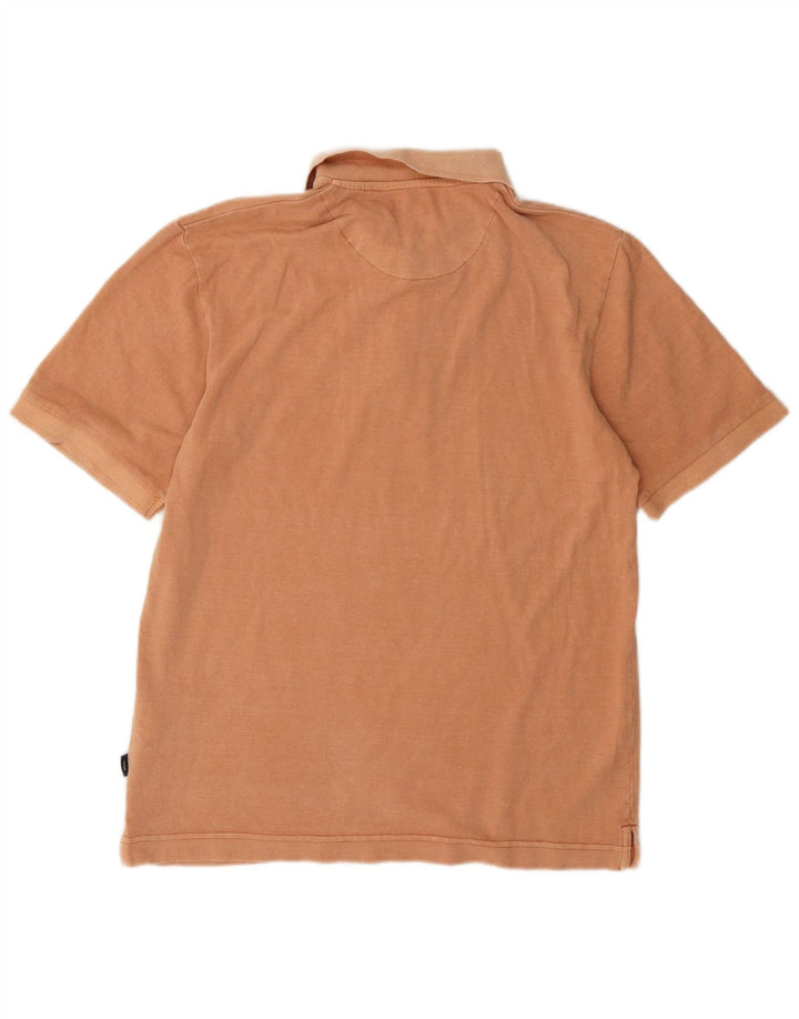 Jack & Jones Mens Polo Shirt Small Orange Cotton