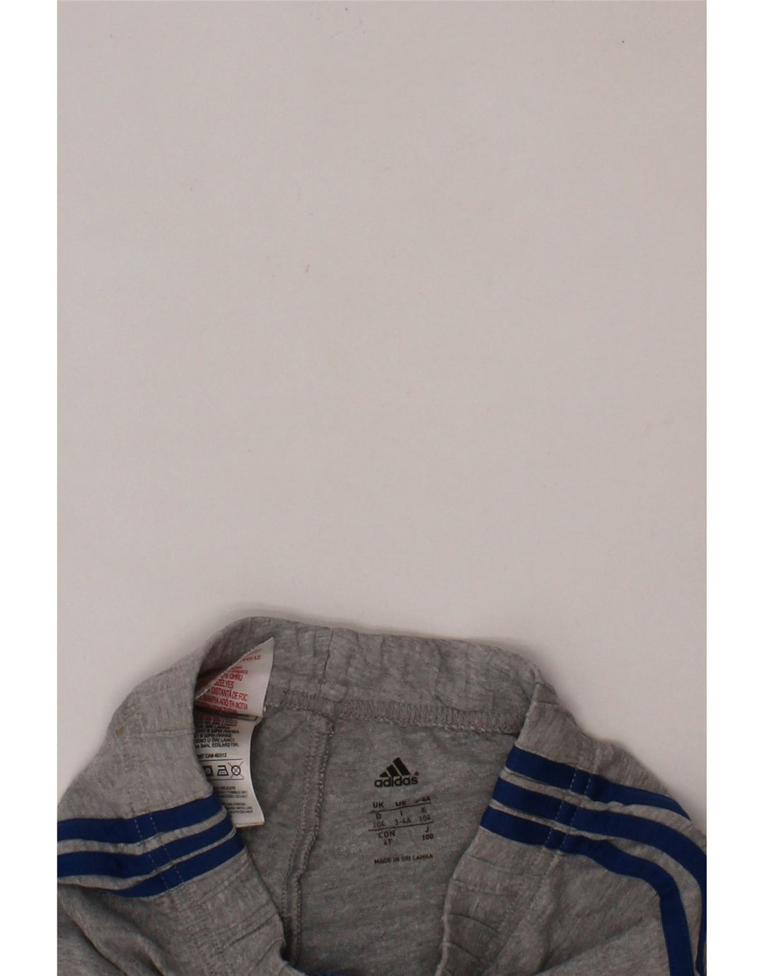 ADIDAS Boys Sport Shorts 3-4 Years  Grey Cotton
