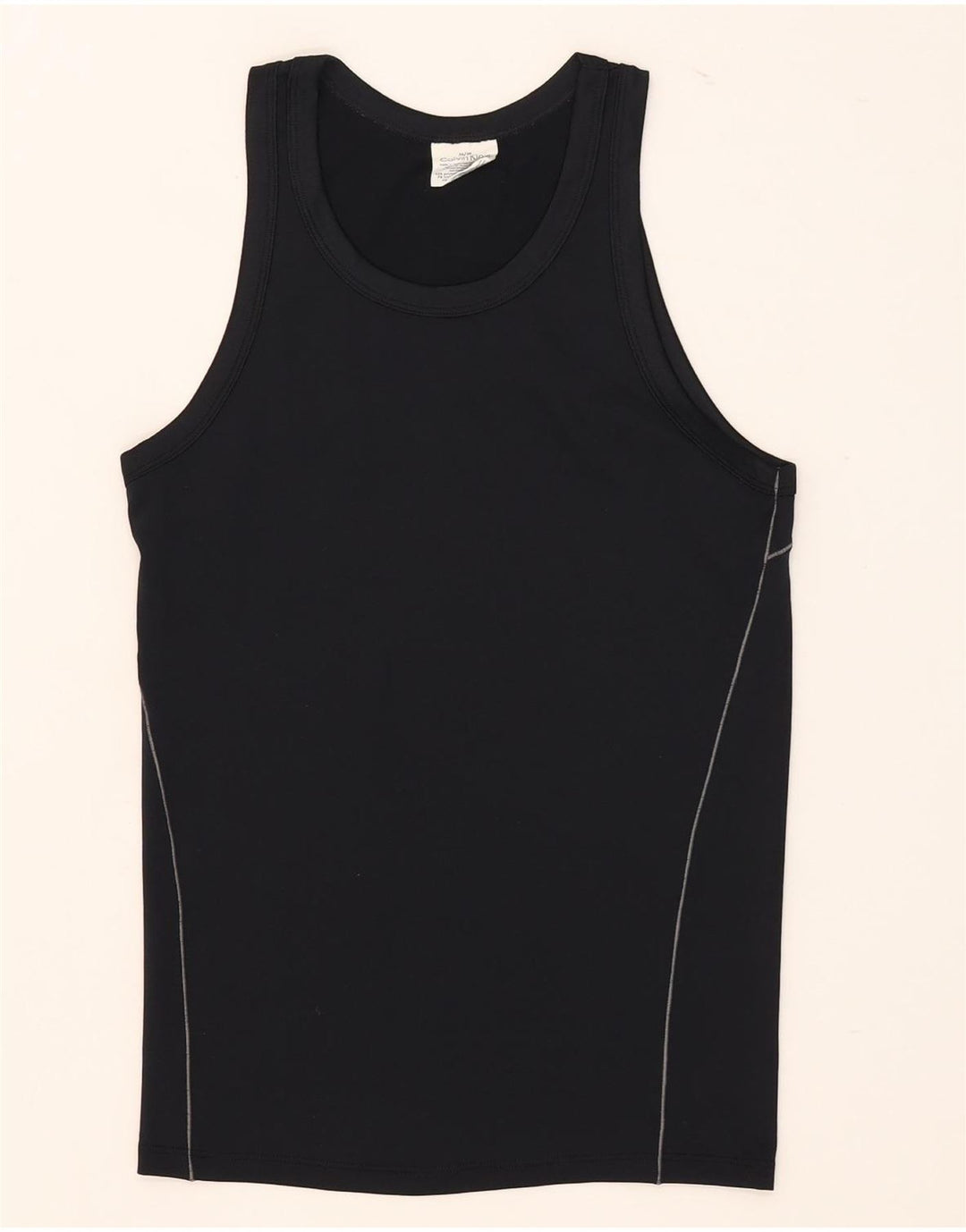 Calvin Klein Mens Vest Top Medium Black Polyester