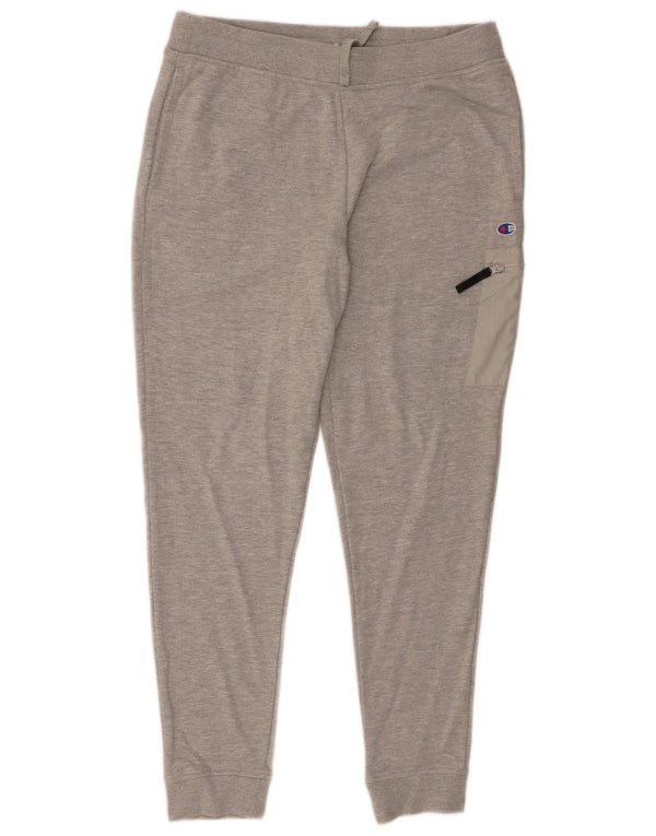 Champion Mens Cargo Tracksuit Trousers Joggers Medium Grey Flecked Cotton