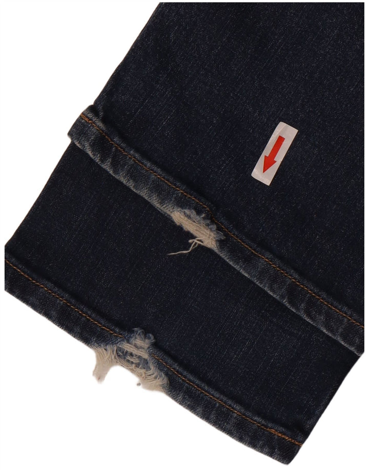 Levi's Womens 470 Straight Jeans W28 L34 Blue Cotton